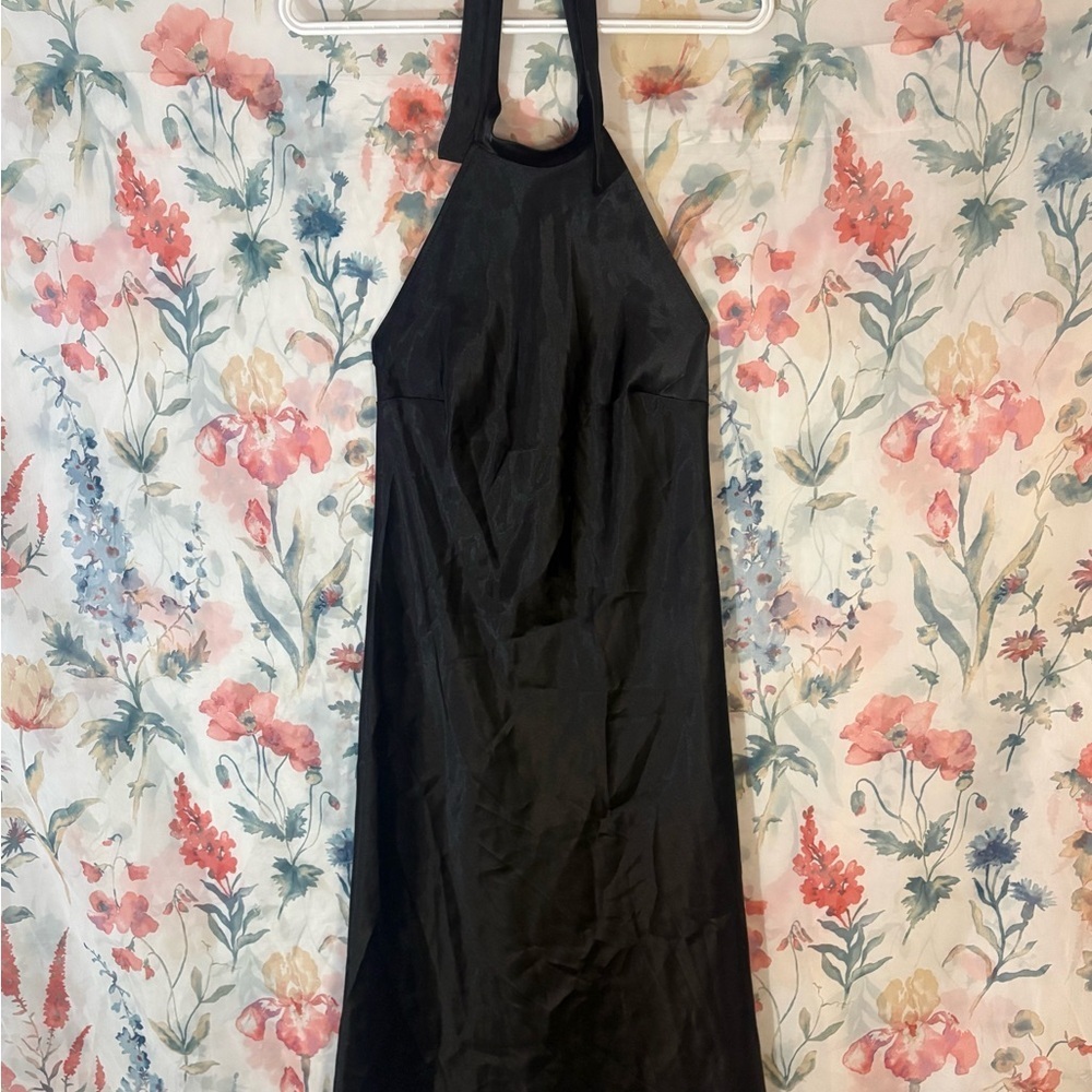 Vintage Black Halter NeckDress - Picture 2 of 7